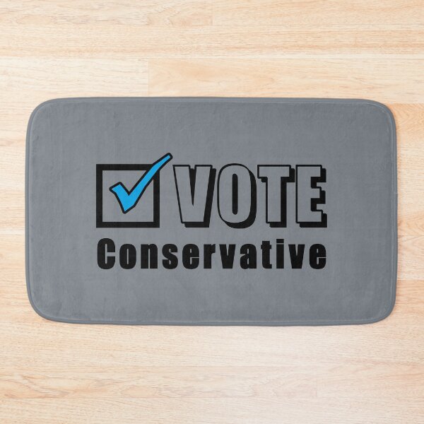 Item preview, Vote Conservative. Election ballot tick box (black) designed and sold by SolidEarthArt.