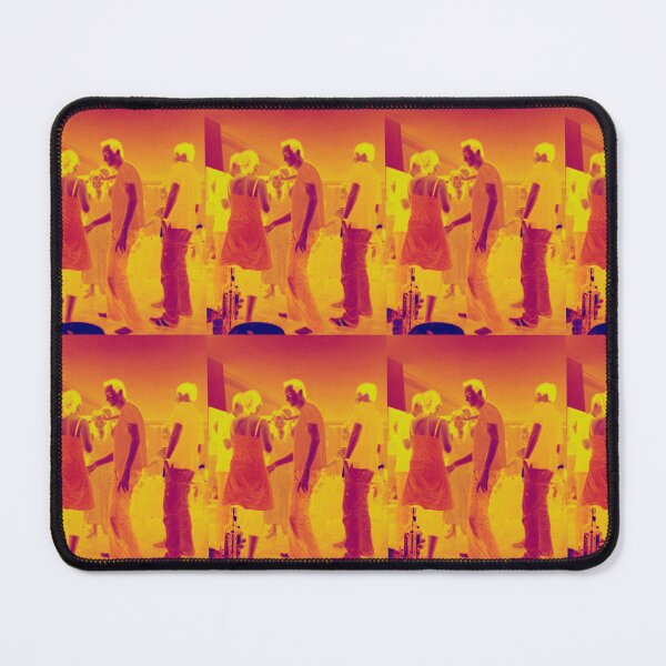 Item preview, Filtered photograph of neon orange nightclub dancers designed and sold by Carré Comme Orange.