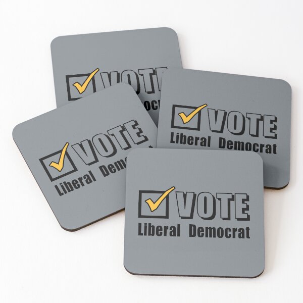 Item preview, Vote Liberal Democrat. Election ballot tick box (black) designed and sold by SolidEarthArt.