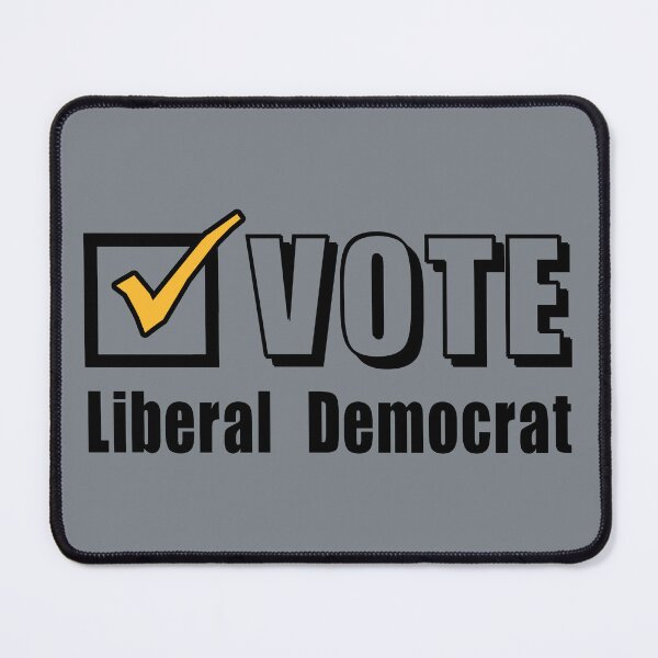 Item preview, Vote Liberal Democrat. Election ballot tick box (black) designed and sold by SolidEarthArt.