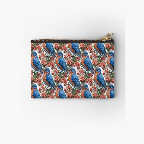 Item preview, An Eastern Bluebird Surrounded By New York Roses Pattern 2 designed and sold by taiche.