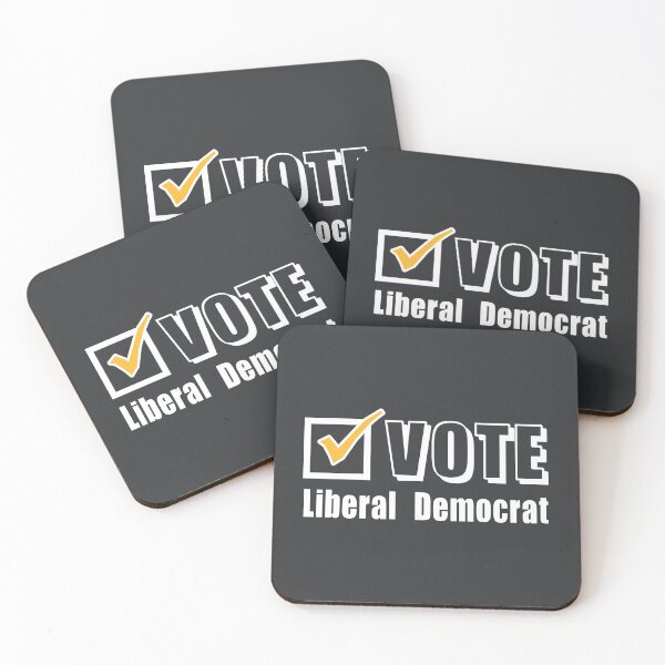 Item preview, Vote Liberal Democrat. Election ballot tick box (white) designed and sold by SolidEarthArt.