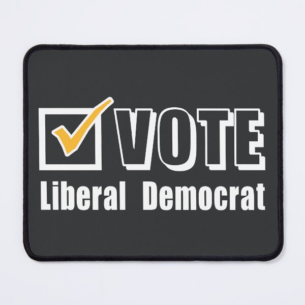 Item preview, Vote Liberal Democrat. Election ballot tick box (white) designed and sold by SolidEarthArt.