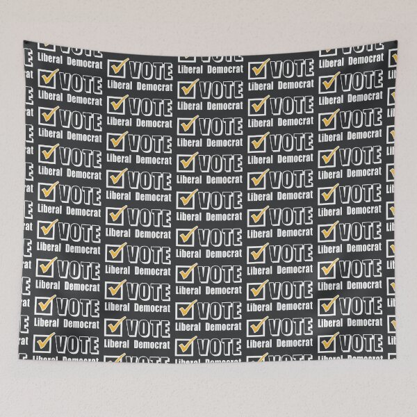 Item preview, Vote Liberal Democrat. Election ballot tick box (white) designed and sold by SolidEarthArt.