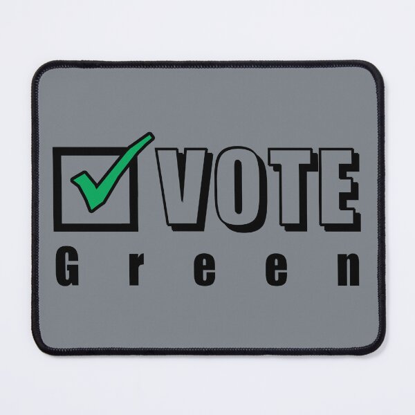 Item preview, Vote Green. Election ballot tick box (black) designed and sold by SolidEarthArt.
