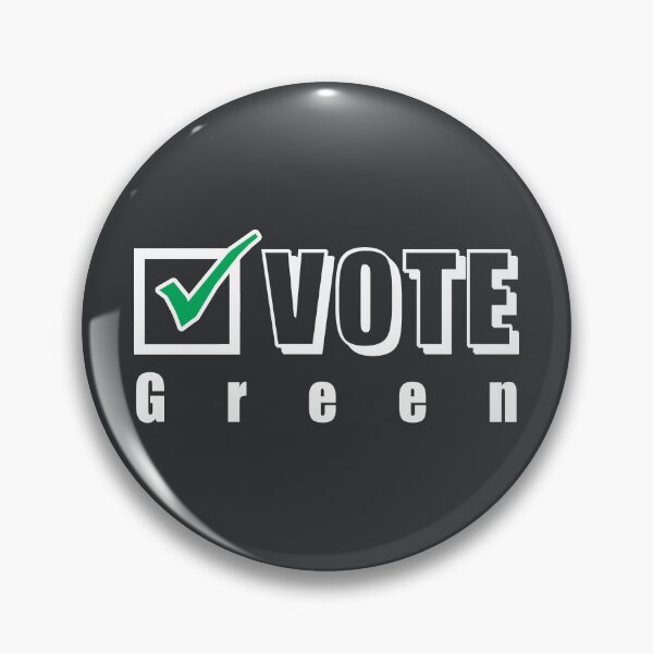 Item preview, Vote Green. Election ballot tick box (white) designed and sold by SolidEarthArt.
