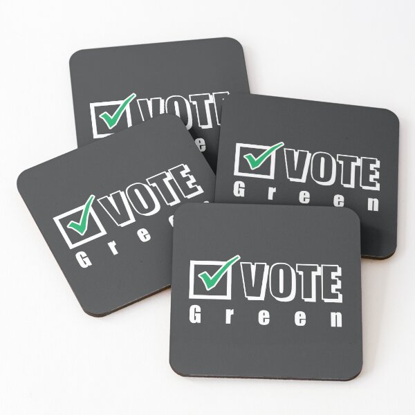 Item preview, Vote Green. Election ballot tick box (white) designed and sold by SolidEarthArt.