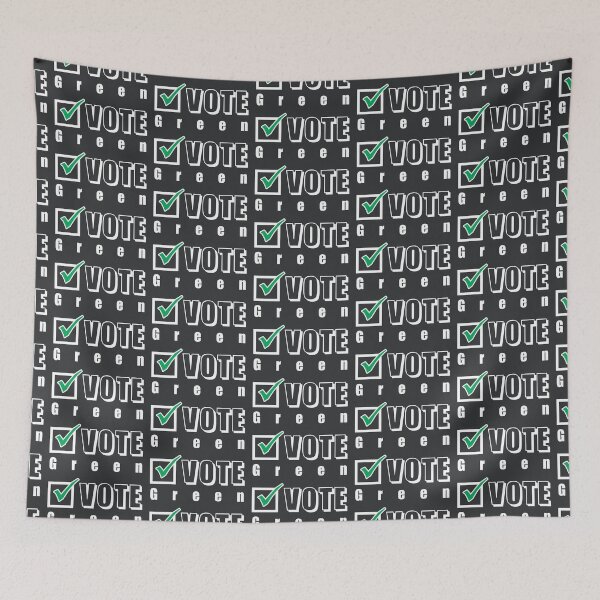 Item preview, Vote Green. Election ballot tick box (white) designed and sold by SolidEarthArt.