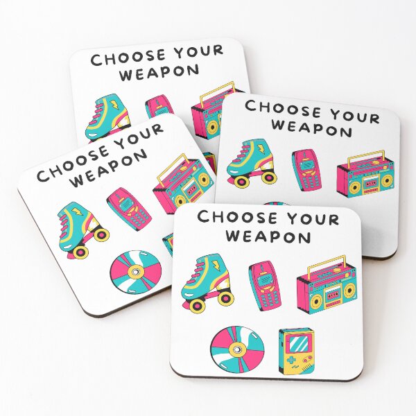 Item preview, 90s Throwback, Choose Your Weapon of Fun designed and sold by impressionofmel.