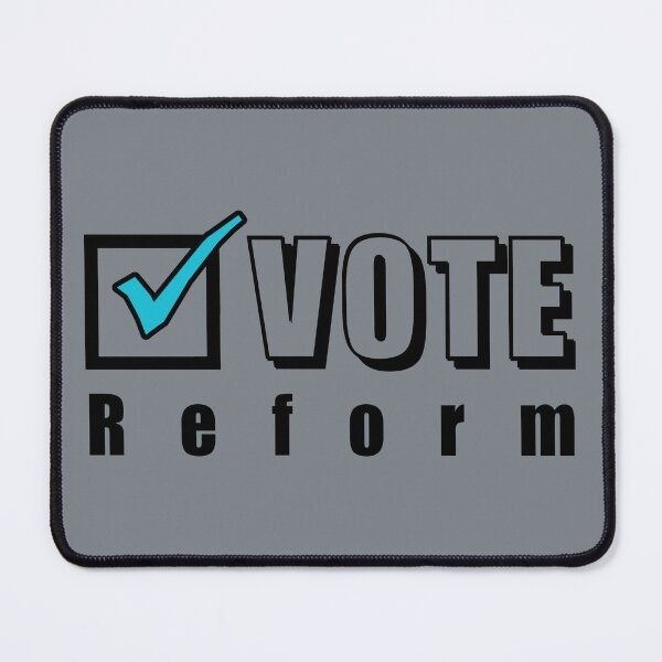 Item preview, Vote Reform. Election ballot tick box (black) designed and sold by SolidEarthArt.