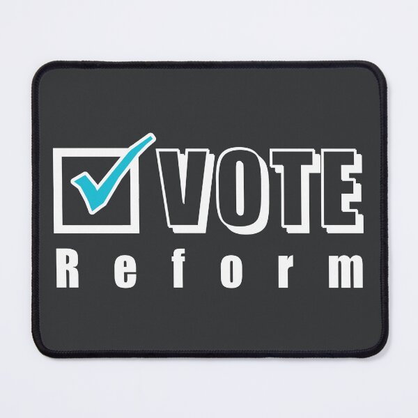 Item preview, Vote Reform. Election ballot tick box (white) designed and sold by SolidEarthArt.