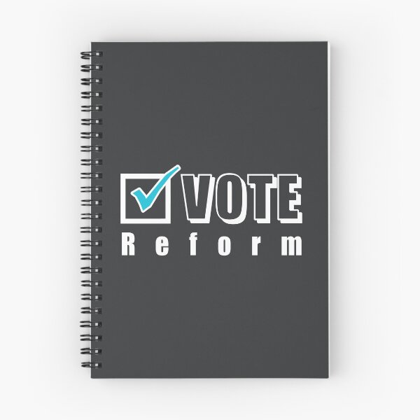 Item preview, Vote Reform. Election ballot tick box (white) designed and sold by SolidEarthArt.
