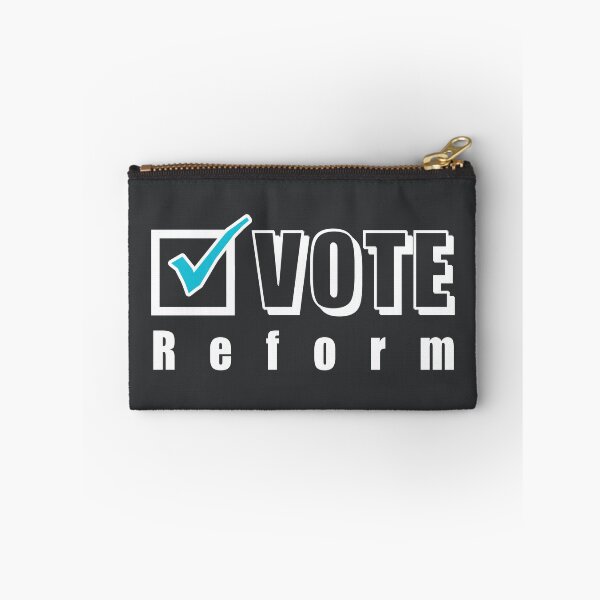 Item preview, Vote Reform. Election ballot tick box (white) designed and sold by SolidEarthArt.