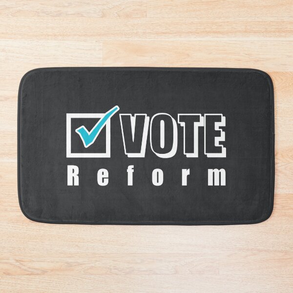 Item preview, Vote Reform. Election ballot tick box (white) designed and sold by SolidEarthArt.