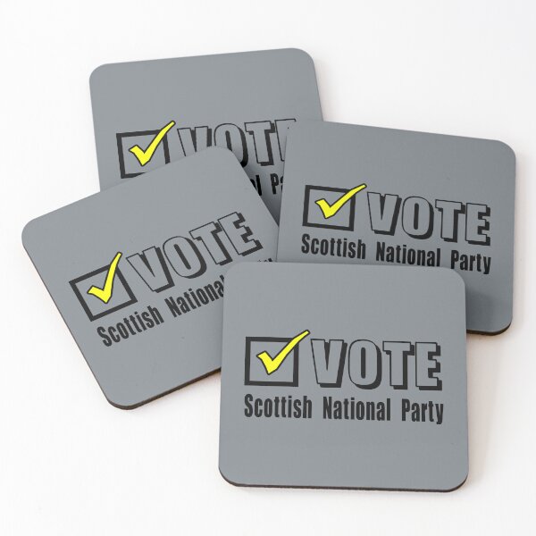 Item preview, Vote Scottish National Party. Election ballot tick box (black) designed and sold by SolidEarthArt.