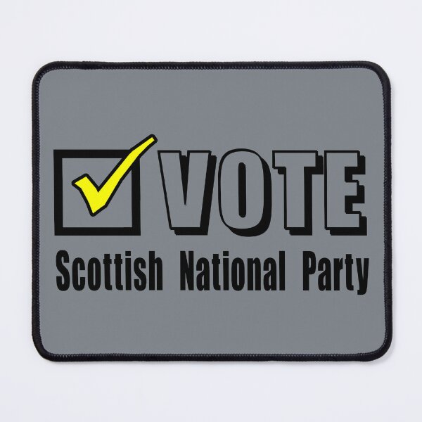 Item preview, Vote Scottish National Party. Election ballot tick box (black) designed and sold by SolidEarthArt.