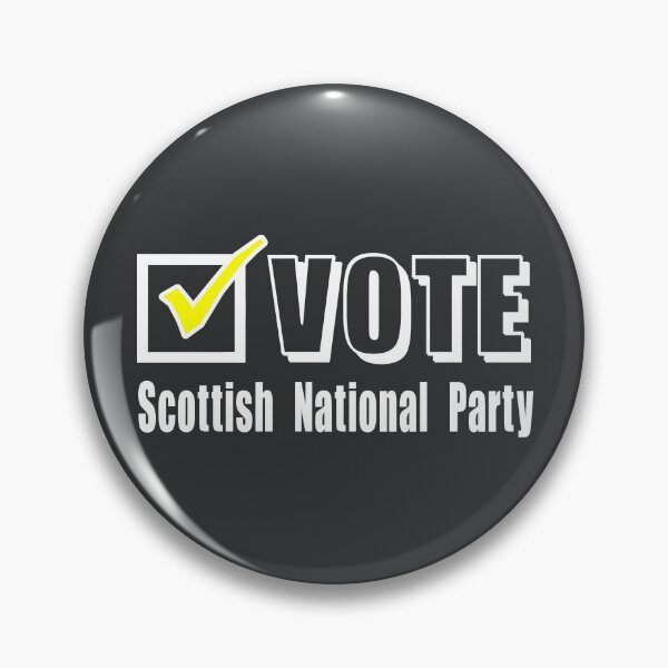 Item preview, Vote Scottish National Party. Election ballot tick box (white) designed and sold by SolidEarthArt.
