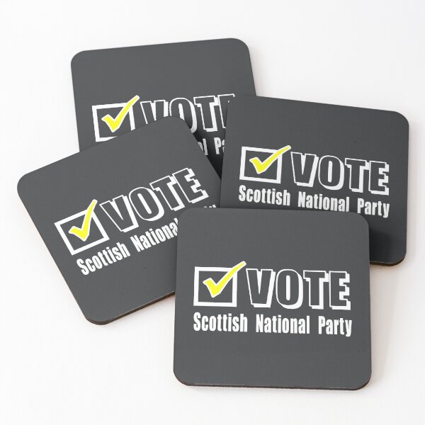 Item preview, Vote Scottish National Party. Election ballot tick box (white) designed and sold by SolidEarthArt.