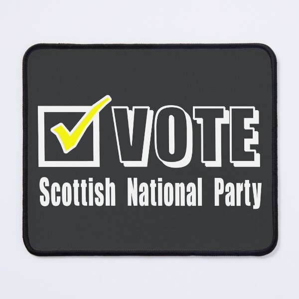 Item preview, Vote Scottish National Party. Election ballot tick box (white) designed and sold by SolidEarthArt.