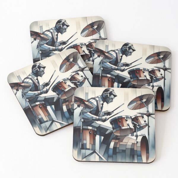 Item preview, Rhythmic Facets: The Cubist Drummer designed and sold by Donkey's Salad.