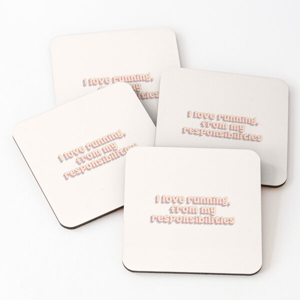 Item preview, I love running, from my responsibilities designed and sold by Sakurafy.