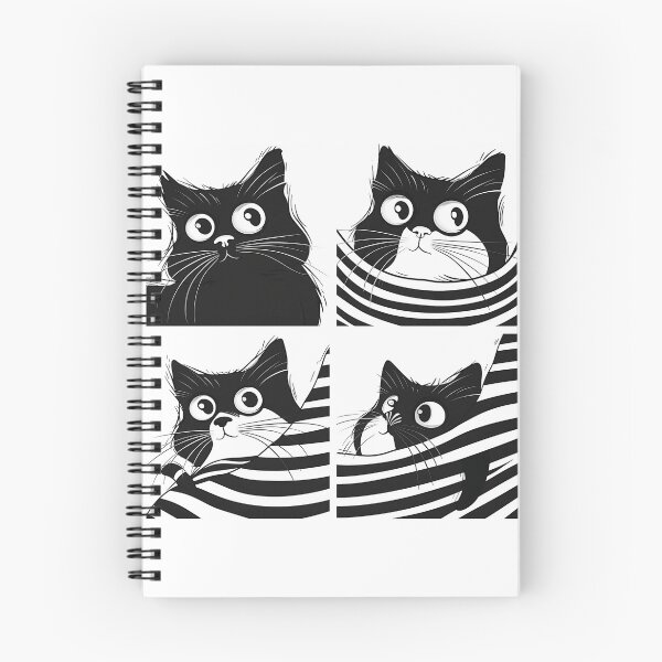 Aperçu de l'œuvre Chat noir et blanc créée et vendue par Parn Promsuwan.