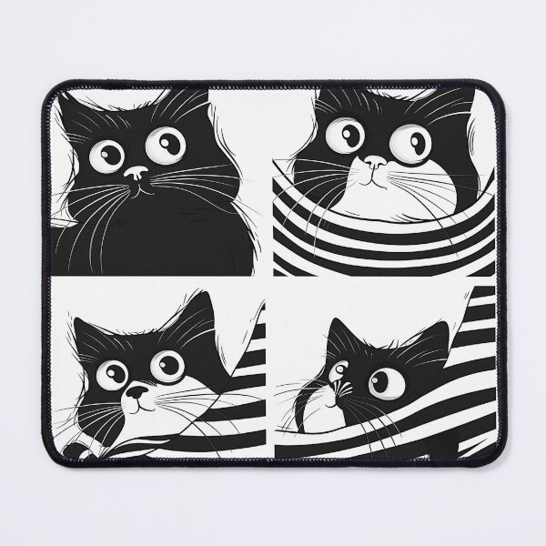 Item preview, Black and white cat designed and sold by Parn Promsuwan.