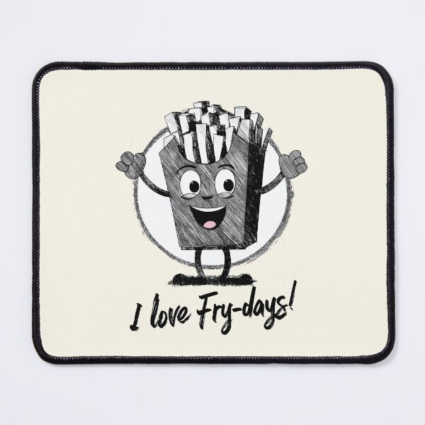 Item preview, I Love Fry-days Fun Illustration designed and sold by RuyaFab.