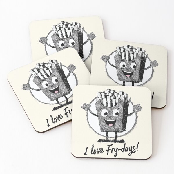Item preview, I Love Fry-days Fun Illustration designed and sold by RuyaFab.