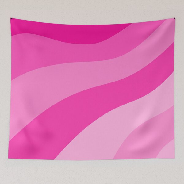Item preview, Pink different sized wavy curved thick lines  designed and sold by SpinklyCreations.
