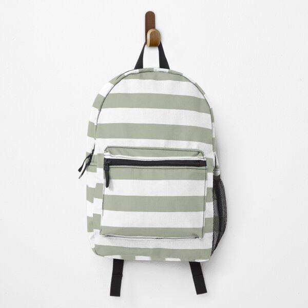 Item preview, Sage Green and White Horizontal Stripes designed and sold by starrylite.