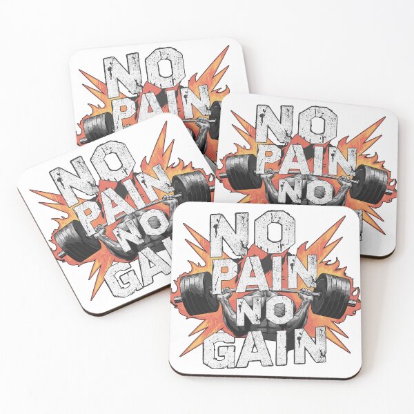 Item preview, No Pain, No Gain: Gritty Industrial Fitness Design | Sports Collection | HahaHandlesHub designed and sold by HahaHandlesHub.