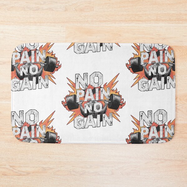Item preview, No Pain, No Gain: Gritty Industrial Fitness Design | Sports Collection | HahaHandlesHub designed and sold by HahaHandlesHub.