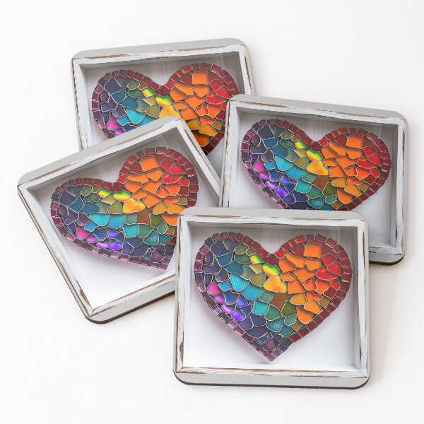 Item preview, Mosaic Heart in a Frame designed and sold by CoputerEasel.
