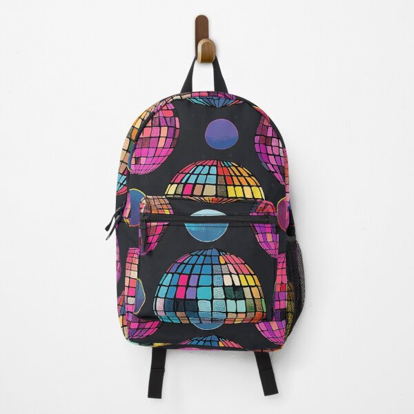 Item preview, Disco Balls colorful rainbow design on Black designed and sold by NikkofTime.