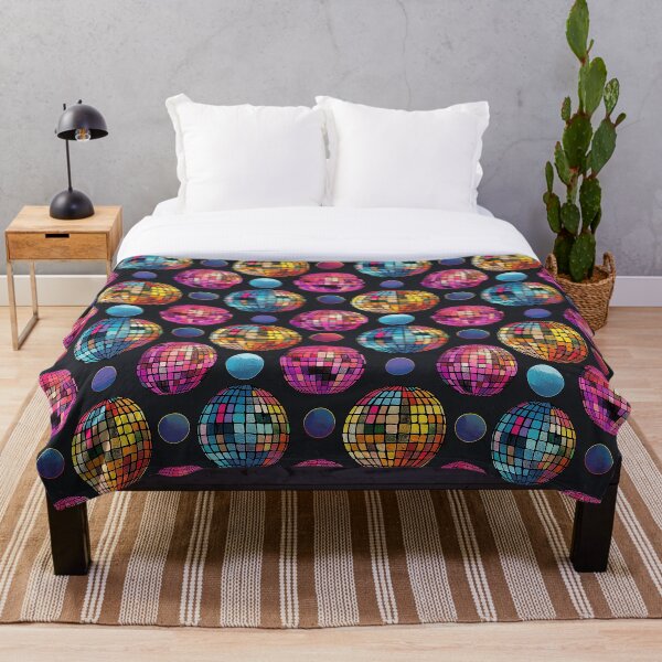 Item preview, Disco Balls colorful rainbow design on Black designed and sold by NikkofTime.