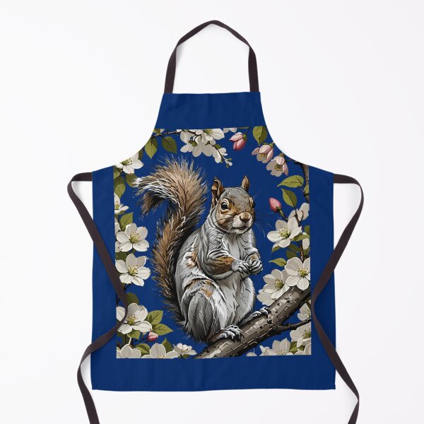 Item preview, An Eastern Gray Squirrel Surrounded By Flowering Dogwood designed and sold by taiche.
