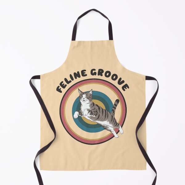 Item preview, Feline Groove Retro Cat Design designed and sold by RuyaFab.