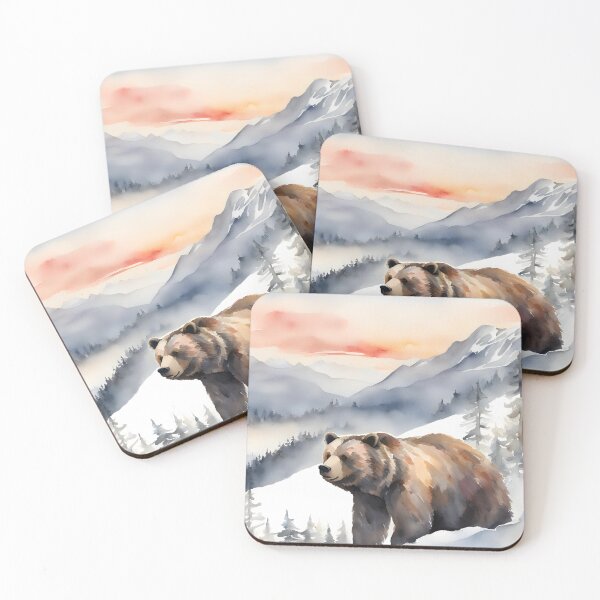 Item preview, Bear in Winter Mountains designed and sold by CalmnessbyChoice.
