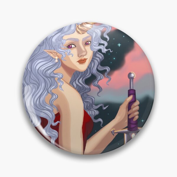 Item preview, Fae with sword and night sky designed and sold by NuranCawthorne.