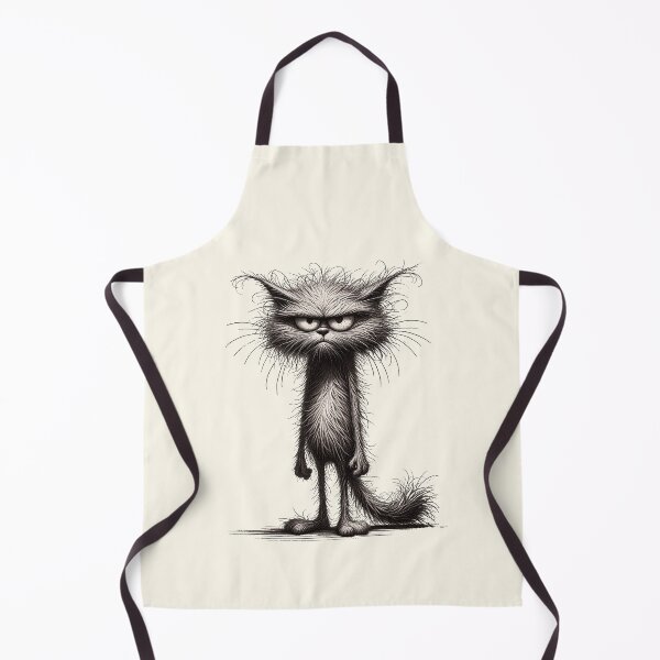 Item preview, Cranky Cat Illustration designed and sold by RuyaFab.