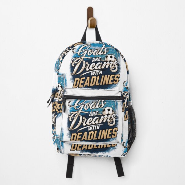 Item preview, Goals are Dreams with Deadlines: Motivational Soccer Design | Sports Collection | HahaHandlesHub designed and sold by HahaHandlesHub.