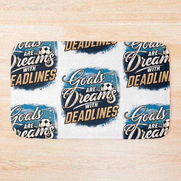 Item preview, Goals are Dreams with Deadlines: Motivational Soccer Design | Sports Collection | HahaHandlesHub designed and sold by HahaHandlesHub.