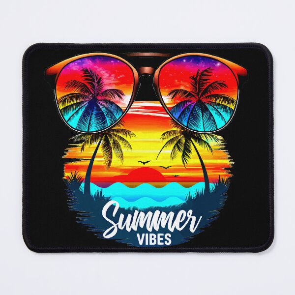 Item preview, Stylish Sunglasses at Sunset: Palm Trees Reflection Art designed and sold by VikArtStudio.