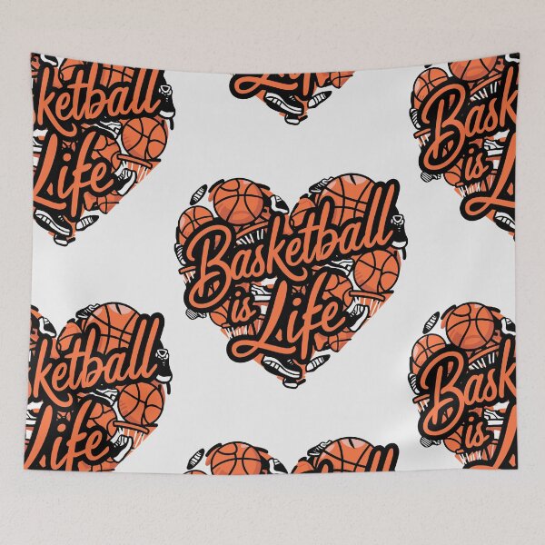 Item preview, Basketball is Life: Heart-Shaped Sports Design | Sports Collection | HahaHandlesHub designed and sold by HahaHandlesHub.
