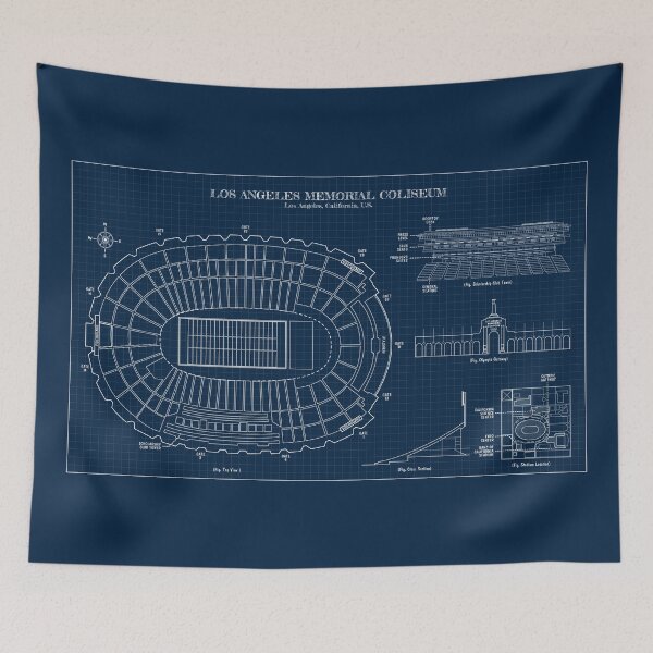 Item preview, Los Angeles Memorial Coliseum (Navy) designed and sold by BGALAXY.
