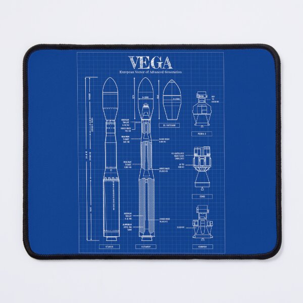 Item preview, Vega Rocket (Blueprint) Vertical Version designed and sold by BGALAXY.
