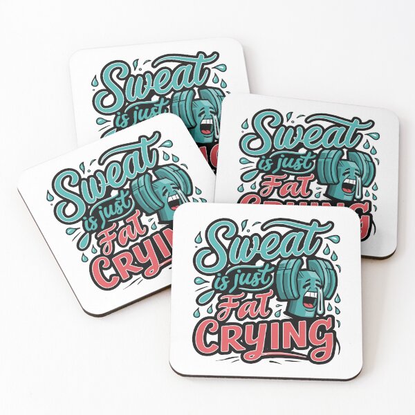 Item preview, Sweat is Just Fat Crying: Fun and Motivational Fitness Design | Sports Collection | HahaHandlesHub designed and sold by HahaHandlesHub.