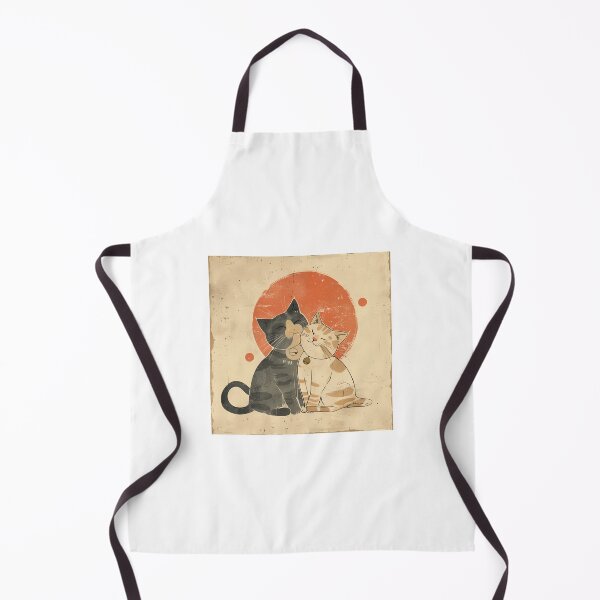 Item preview, Vintage Japan art cute cat couple designed and sold by AngelinaBezm.