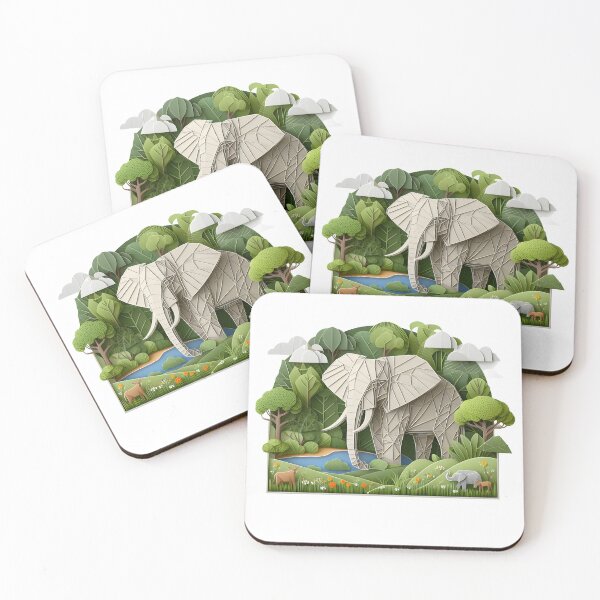 Item preview, Origami Elephant-NoText designed and sold by KreaDesigner.